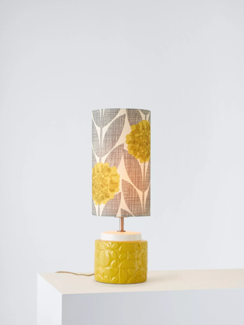 Orla Kiely Blossom Ceramic Table Lamp, Yellow - image 1
