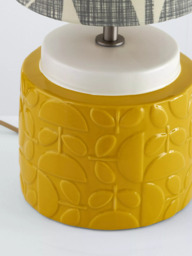 Orla Kiely Blossom Ceramic Table Lamp, Yellow - thumbnail 5
