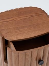 John Lewis Daisy 2 Drawer Bedside Table, Dark Wood - thumbnail 4