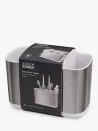 Joseph Joseph Easy Store Large Toothbrush Caddy, Stainless Steel - thumbnail 2
