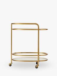 west elm Albee Bar Cart, Antique Brass - thumbnail 4