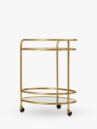 west elm Albee Bar Cart, Antique Brass - thumbnail 5
