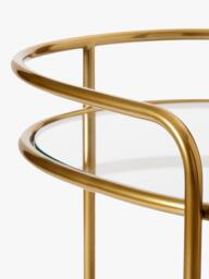west elm Albee Bar Cart, Antique Brass - thumbnail 6