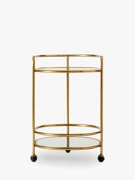 west elm Albee Bar Cart, Antique Brass - thumbnail 3