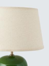 John Lewis Hugo Reactive Glaze Ceramic Table Lamp, Green - thumbnail 3