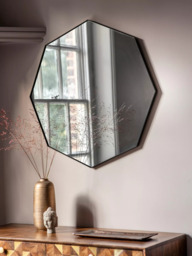 Gallery Direct Bowie Octagonal Metal Frame Mirror, 80 x 80cm - thumbnail 2
