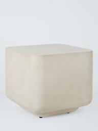 John Lewis Square Indoor/Outdoor Side Table, 45cm, Concrete