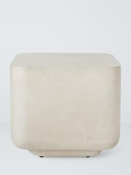 John Lewis Square Indoor/Outdoor Side Table, 45cm, Concrete - thumbnail 2