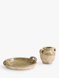 Pottery Barn French Pot Terracotta Vase, H22cm, Sage - thumbnail 3