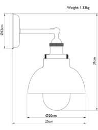 John Lewis Baldwin Outdoor Wall Light - thumbnail 6