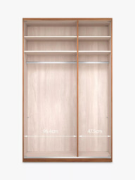 John Lewis Elstra 150cm Mirrored 3 Hinged Doors Wardrobe - thumbnail 4
