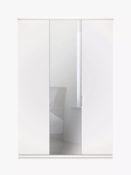 John Lewis Elstra 150cm Mirrored 3 Hinged Doors Wardrobe - thumbnail 2