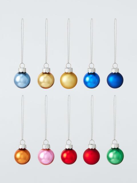 John Lewis Mini Glass Baubles, Box of 100, Multi - image 1