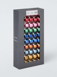 John Lewis Mini Glass Baubles, Box of 100, Multi - thumbnail 3