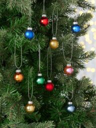 John Lewis Mini Glass Baubles, Box of 100, Multi - thumbnail 2