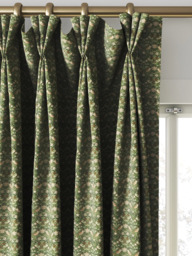 William Morris At Home Strawberry Thief Velvet Made to Measure Curtains or Roman Blind, Nettle - thumbnail 6
