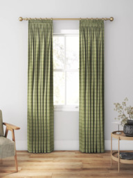 William Morris At Home Strawberry Thief Velvet Made to Measure Curtains or Roman Blind, Nettle - thumbnail 3