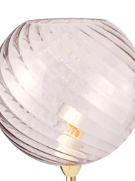 MADE Ilaria Glass Shade Floor Lamp, Pink - thumbnail 2