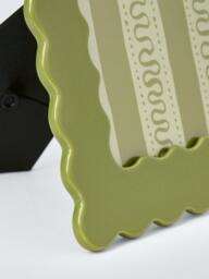"John Lewis Archive Wave Ceramic Photo Frame, 5 x 7"" (13 x 18cm), Green" - thumbnail 2