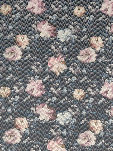 Clarke & Clarke Camile Made to Measure Curtains or Roman Blind, Blush/Charcoal - image 1