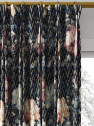 Clarke & Clarke Camile Made to Measure Curtains or Roman Blind, Blush/Charcoal - thumbnail 6