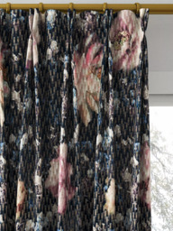Clarke & Clarke Camile Made to Measure Curtains or Roman Blind, Blush/Charcoal - thumbnail 4
