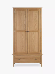 Julian Bowen Cotswold Double Wardrobe with 1 Drawer, Natural - thumbnail 4
