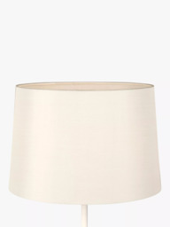 John Lewis Gemma Silk Tapered Lampshade, Oyster - thumbnail 3