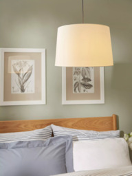 John Lewis Gemma Silk Tapered Lampshade, Oyster - thumbnail 2