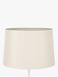 John Lewis Gemma Silk Tapered Lampshade, Oyster - thumbnail 4