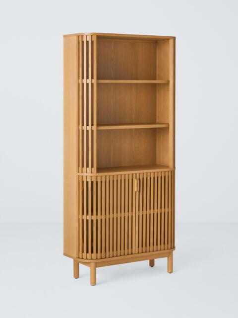 John Lewis Slatted II Storage Unit/Bookcase, Oak - image 1