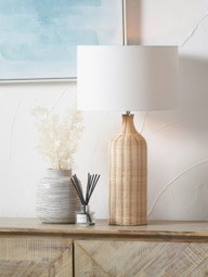 Pacific Anika Woven Rattan Table Lamp - thumbnail 2