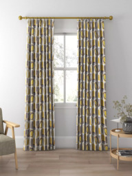 Harlequin Kanjiro Made to Measure Curtains or Roman Blind, Ochre - thumbnail 3