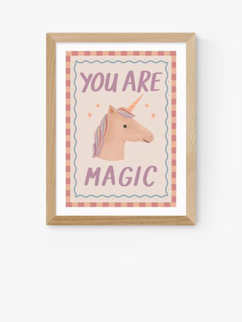 EAST END PRINTS Kid of the Village 'You Are Magic' Framed Print, 43.4 x 33.4cm, Natural - image 1