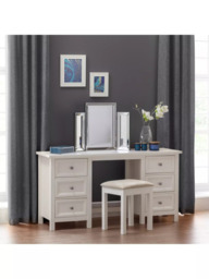 Julian Bowen Maine Dressing Table, Surf White - thumbnail 2