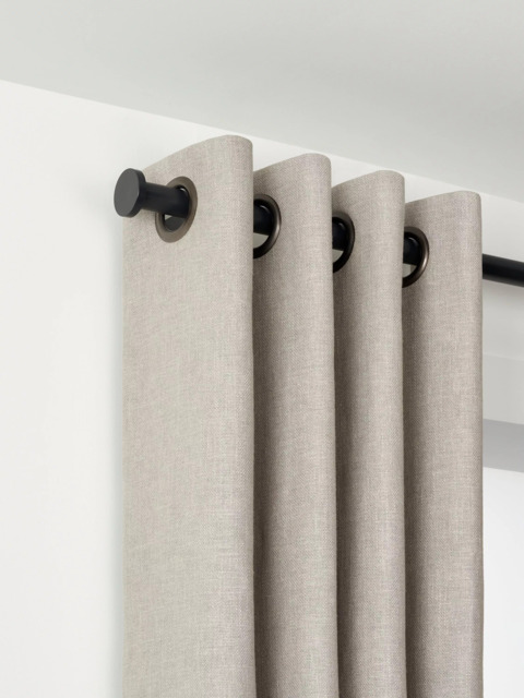 John Lewis Made to Order Select Eyelet Curtain Pole with Disc Finial, Wall Fix, Dia.25mm - image 1
