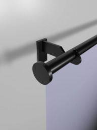 John Lewis Made to Order Select Eyelet Curtain Pole with Disc Finial, Wall Fix, Dia.25mm - thumbnail 4