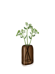 LSA International Melt Vase, H24cm, Brown