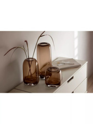 LSA International Melt Vase, H24cm, Brown - thumbnail 4