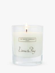 The White Company Lime and Bay Candle, 140g - thumbnail 1