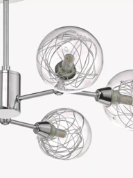 Där Tyka Semi Flush Ceiling Light, Polished Chrome - thumbnail 4