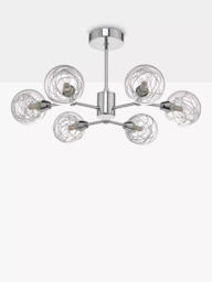 Där Tyka Semi Flush Ceiling Light, Polished Chrome - thumbnail 2