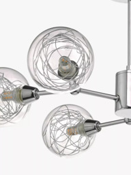Där Tyka Semi Flush Ceiling Light, Polished Chrome - thumbnail 3