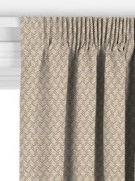 John Lewis Abstract Herringbone Made to Measure Curtains or Roman Blind, Caramel - thumbnail 3