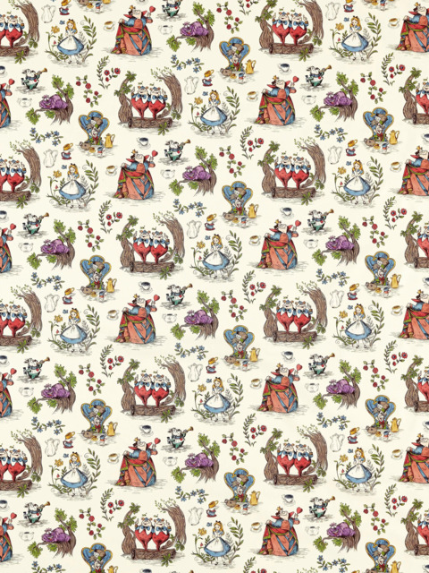 Disney Home x Sanderson Alice Made to Measure Curtains or Roman Blind, Hundreds & Thousands - image 1