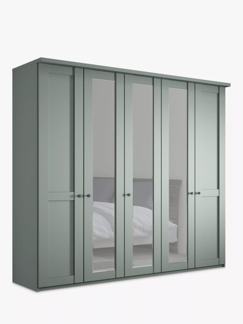 John Lewis Marlow 250cm Mirrored Hinged Wardrobe - image 1