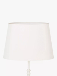 John Lewis Gemma Silk Oval Lampshade, Oyster - thumbnail 3