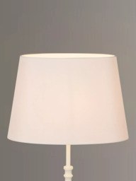 John Lewis Gemma Silk Oval Lampshade, Oyster - thumbnail 1