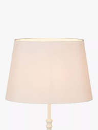 John Lewis Gemma Silk Oval Lampshade, Oyster - thumbnail 2