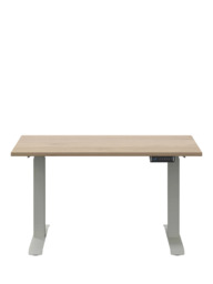 Bisley Sit & Stand Height Adjustable Oak Veneer Top Desk, 120cm